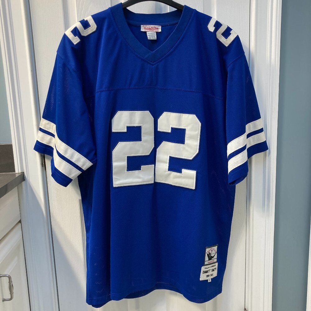 Vintage Emmitt Smith Dallas Cowboys Mitchell & Ness Throwbacks Jersey Size 58